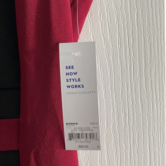 🎉 2X HOST PICK 🎉 Wine color Colorblock sheath sleeveless stretch dress - NWT - Picture 11 of 12